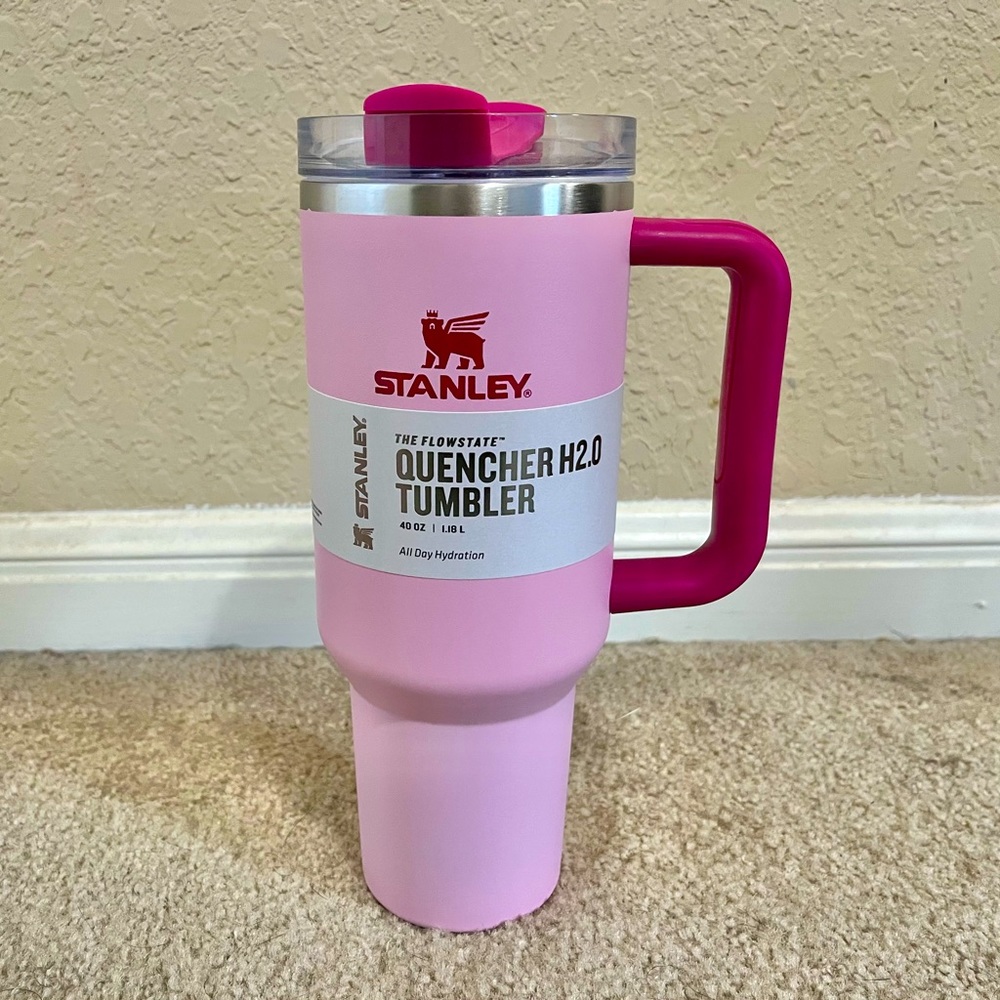 Stanley Flamingo Pink Quencher 40oz Tumbler